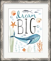 Framed 'Whale Tale I' border=