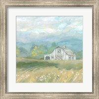 Framed Country Meadow Farmhouse