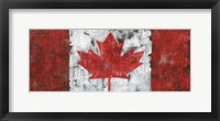 Framed Canada Maple Leaf Landscape