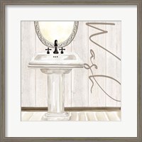 Framed 'Rustic Bath I Wash' border=