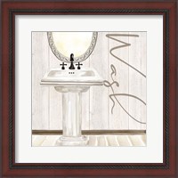 Framed 'Rustic Bath I Wash' border=