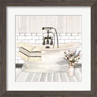 Framed 'Farmhouse Bath I Tub' border=