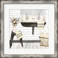 Framed 'Farmhouse Bath II Sink' border=