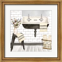 Framed 'Farmhouse Bath II Sink' border=