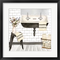 Framed 'Farmhouse Bath II Sink' border=