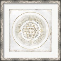 Framed 'Golden Galaxy III' border=