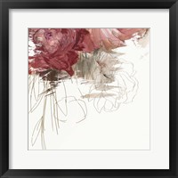 Framed 'Crimson Lust III' border=