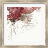 Framed 'Crimson Lust III' border=