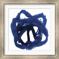 Framed 'Eternal Indigo I' border=