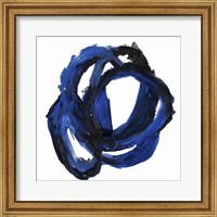 Framed 'Eternal Indigo II' border=