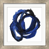 Framed 'Eternal Indigo II' border=