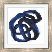 Framed 'Eternal Indigo III' border=