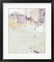 Framed Lavender Floral Abstract