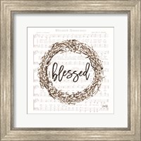 Framed Blessed Assurance Bless Wreath