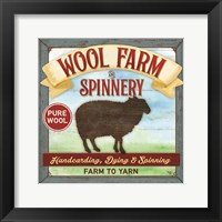 Framed Wool Farm Spinnery