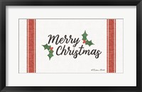 Framed Merry Christmas Grain Sack