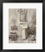 Framed French Bath III Gray