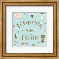 Framed 'Boss Ladies VI Mint' border=