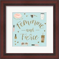 Framed 'Boss Ladies VI Mint' border=