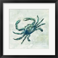 Framed 'Indigo Sea Life II' border=