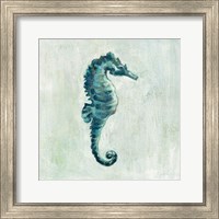 Framed 'Indigo Sea Life I' border=