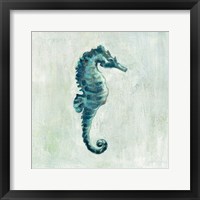 Indigo Sea Life I Framed Print