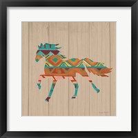 Southwestern Vibes IV on Walnut Framed Print