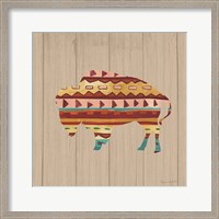 Framed Southwestern Vibes II on Walnut