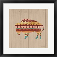 Southwestern Vibes II on Walnut Framed Print