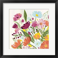 Vintage Floral I v2 Framed Print