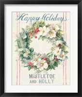 Framed 'Floursack Holiday Bright II' border=