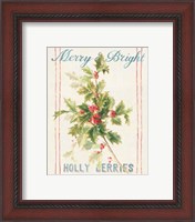 Framed 'Floursack Holiday Bright I' border=