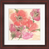 Framed 'Coral Blooms I' border=