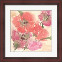 Framed 'Coral Blooms I' border=