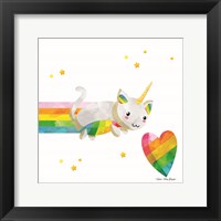 Rainbow Caticorn I Framed Print
