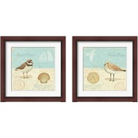 Framed 'Natural Seashore 2 Piece Framed Art Print Set' border=