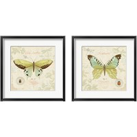 Framed 'Cote Jardin 2 Piece Framed Art Print Set' border=