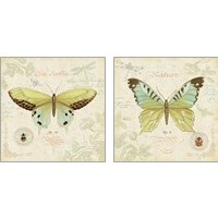 Framed 'Cote Jardin 2 Piece Art Print Set' border=