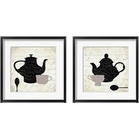 Framed 'Cream and Sugar 2 Piece Framed Art Print Set' border=