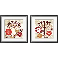 Framed 'Floral Pop 2 Piece Framed Art Print Set' border=