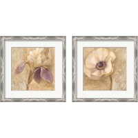 Framed 'Brocade Floral 2 Piece Framed Art Print Set' border=