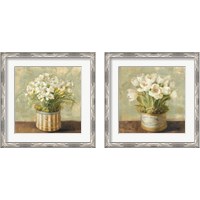 Framed 'Hatbox Florals 2 Piece Framed Art Print Set' border=