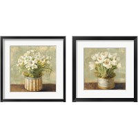 Framed 'Hatbox Florals 2 Piece Framed Art Print Set' border=
