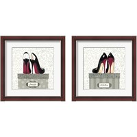 Framed 'Tres Chic Square 2 Piece Framed Art Print Set' border=