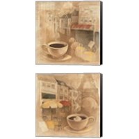 Framed 'Cafe 2 Piece Canvas Print Set' border=
