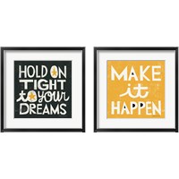 Framed Bright Motivational 2 Piece Framed Art Print Set