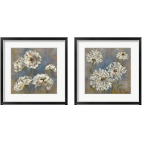 Framed 'Flowers in Morning Dew 2 Piece Framed Art Print Set' border=