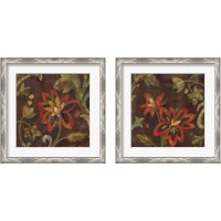 Framed 'Composition on Umber 2 Piece Framed Art Print Set' border=