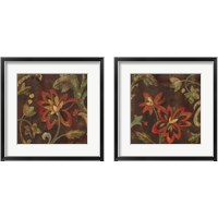 Framed 'Composition on Umber 2 Piece Framed Art Print Set' border=