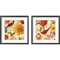 Framed 'Rainbow Garden Spice 2 Piece Framed Art Print Set' border=